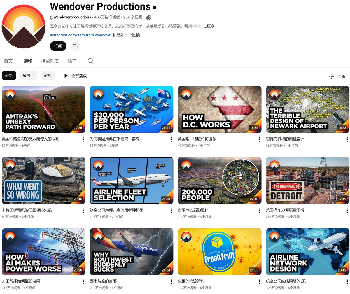 binghe_sun's tweet image. 还是给一些案例吧：

解密类：
1，MagnatesMedia 高质量商业帝国兴衰故事，你可以做成中文的内容。  

这个频道一年能赚100万美元左右。（仅广告收入）  

2，ColdFusion  科技、商业、科学纪录片式内容，完全不露脸 

日收入可达$2,100+（年收入约$76.8万）  

3，Company Man…