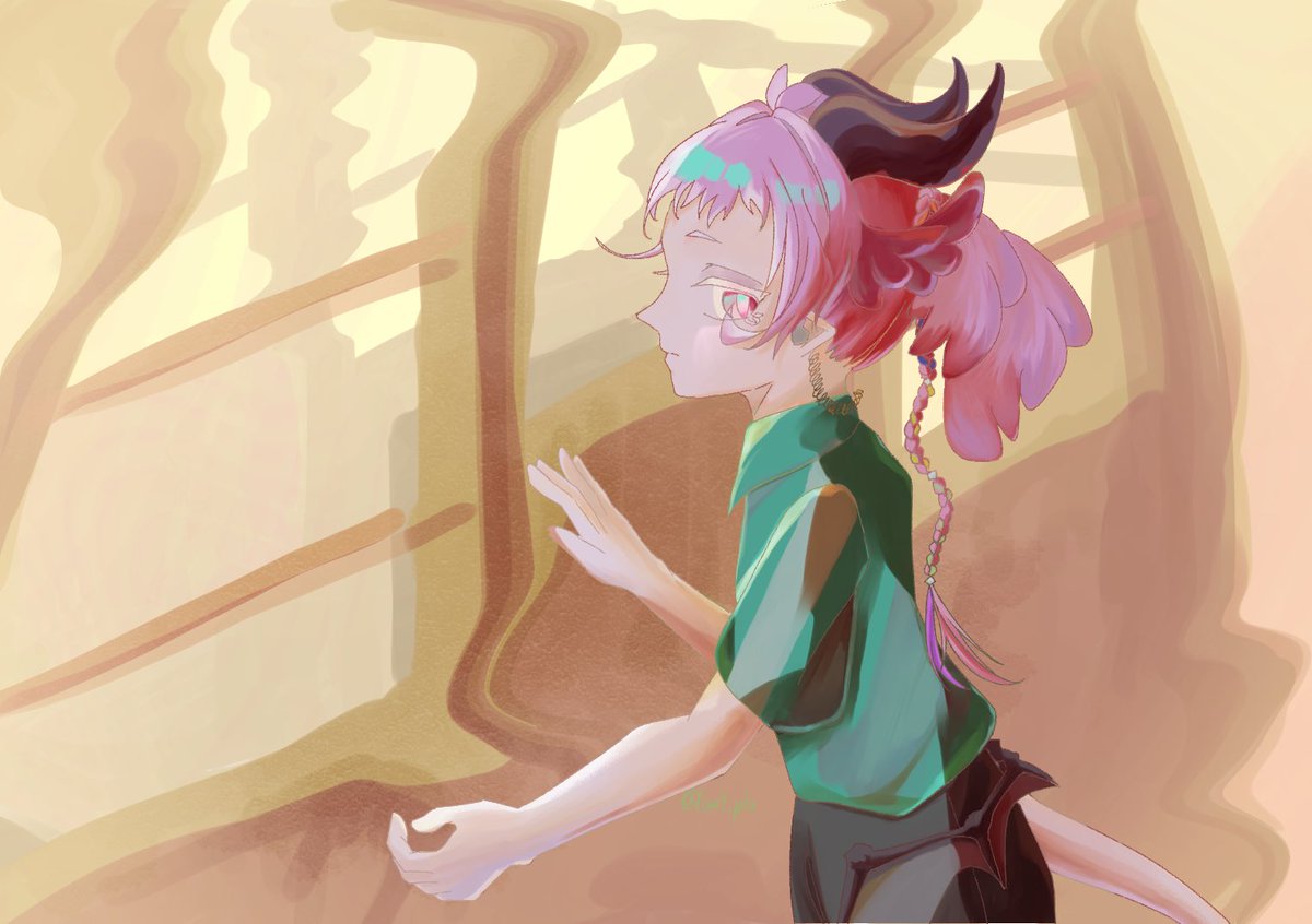 スピネルと夕暮れの観覧車