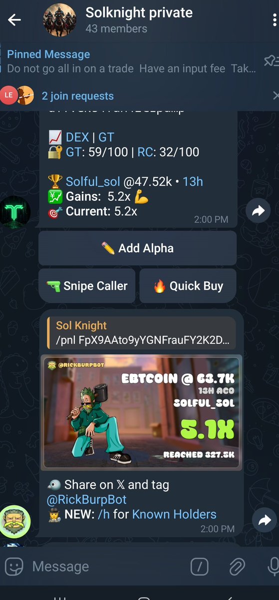 5.1x 

$EBTCOIN 

/pnl FpX9AAto9yYGNFrauFY2K2Dcmd1YVGNs4faH42CLpump 

Not on my private 
Dm me for entry 

#Solana #Memecoin