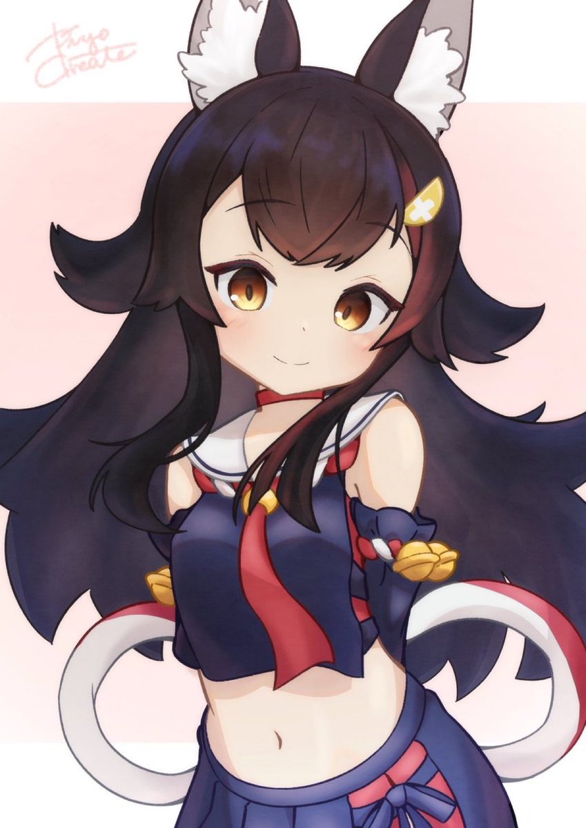 こっちの垢ではあげてなかった絵
#みおーん絵 #大神ミオ