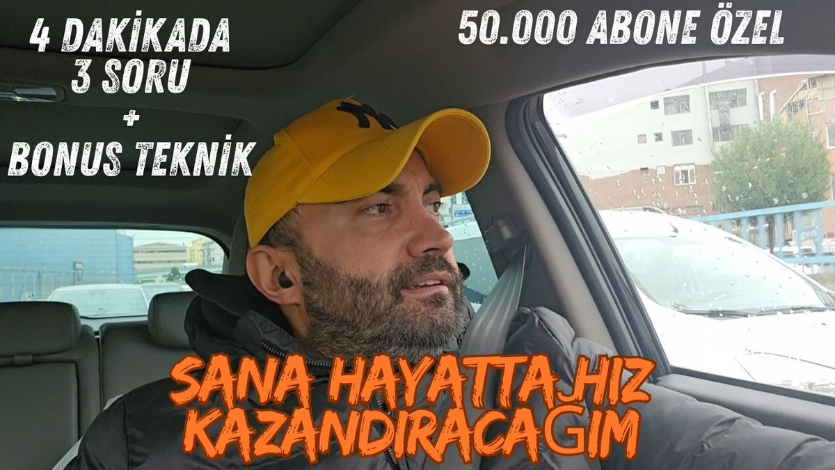 ⭐️50.000 ABONEYE ÖZEL YENİ VİDEO⭐️

🏅SANA HAYATTA HIZ KAZANDIRACAĞIM (3 SORU + BONUS TEKNİK)

youtu.be/OBxhxbXF0HY
