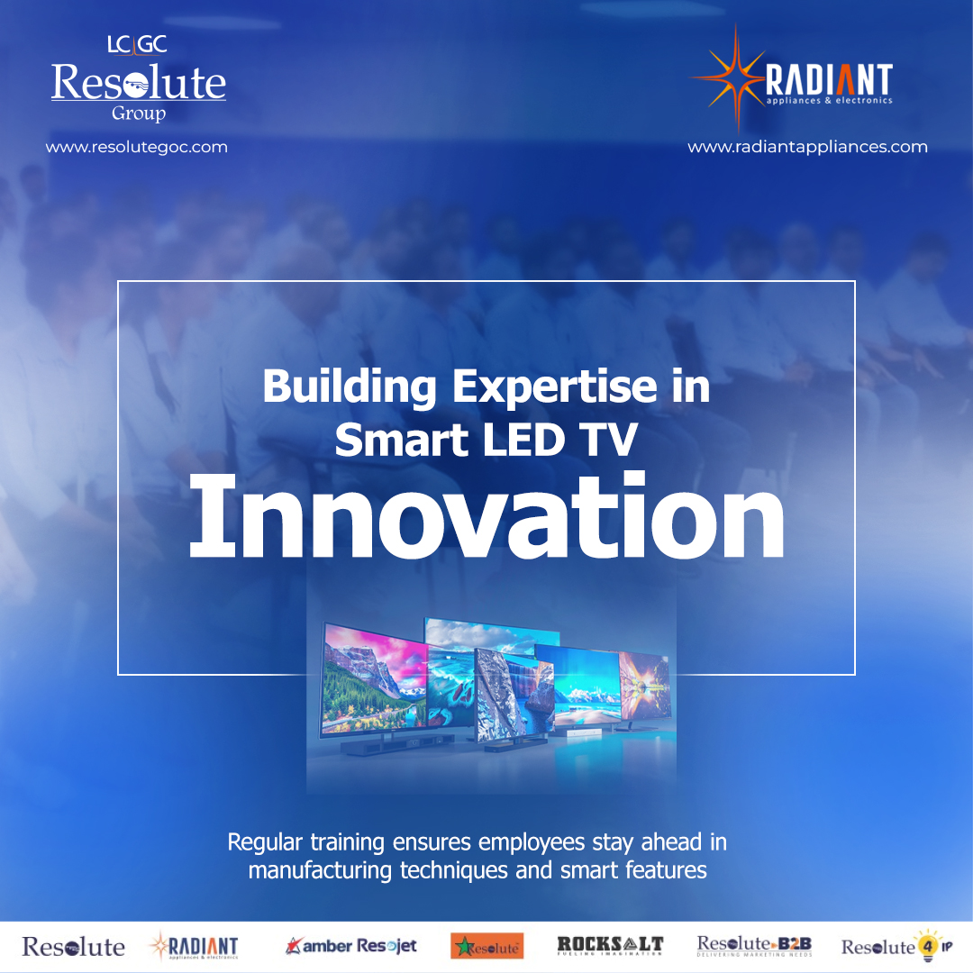 At Radiant Appliances (part of LCGC Resolute Group), our people drive progress through #training, #tech, and #craftsmanship - creating displays that blend #quality &amp; #brilliance.
Empowering People Advancing Innovation Delivering Brilliance
#RadiantAppliances #SmartTV #Innovation