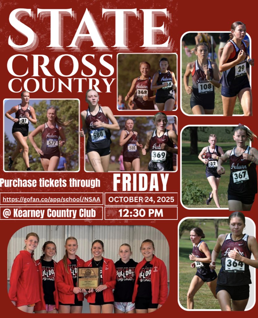 Good luck to the Girls Cross Country team at STATE today!