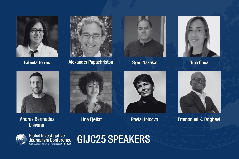 ✨ Holofote dos palestrantes ✨

#GIJC25 em Kuala Lumpur: mais de 1.500 jornalistas de mais de 100 países.

Entre os presentes, teremos <a href="/fabiolatorres/">Fabiola Torres</a>, Alexander Papachristou, <a href="/SyedNazakat/">Syed Nazakat</a>, <a href="/GinaSKChua/">gina chua</a>, <a href="/anfelimo/">Andrés Lievano</a>, <a href="/Lina18/">Lina Ejeilat</a>, <a href="/pafak/">Pavla Holcova</a> e <a href="/EmmanuelDogbevi/">Emmanuel K. Dogbevi</a>.

Mais: twp.ai/4irJk1