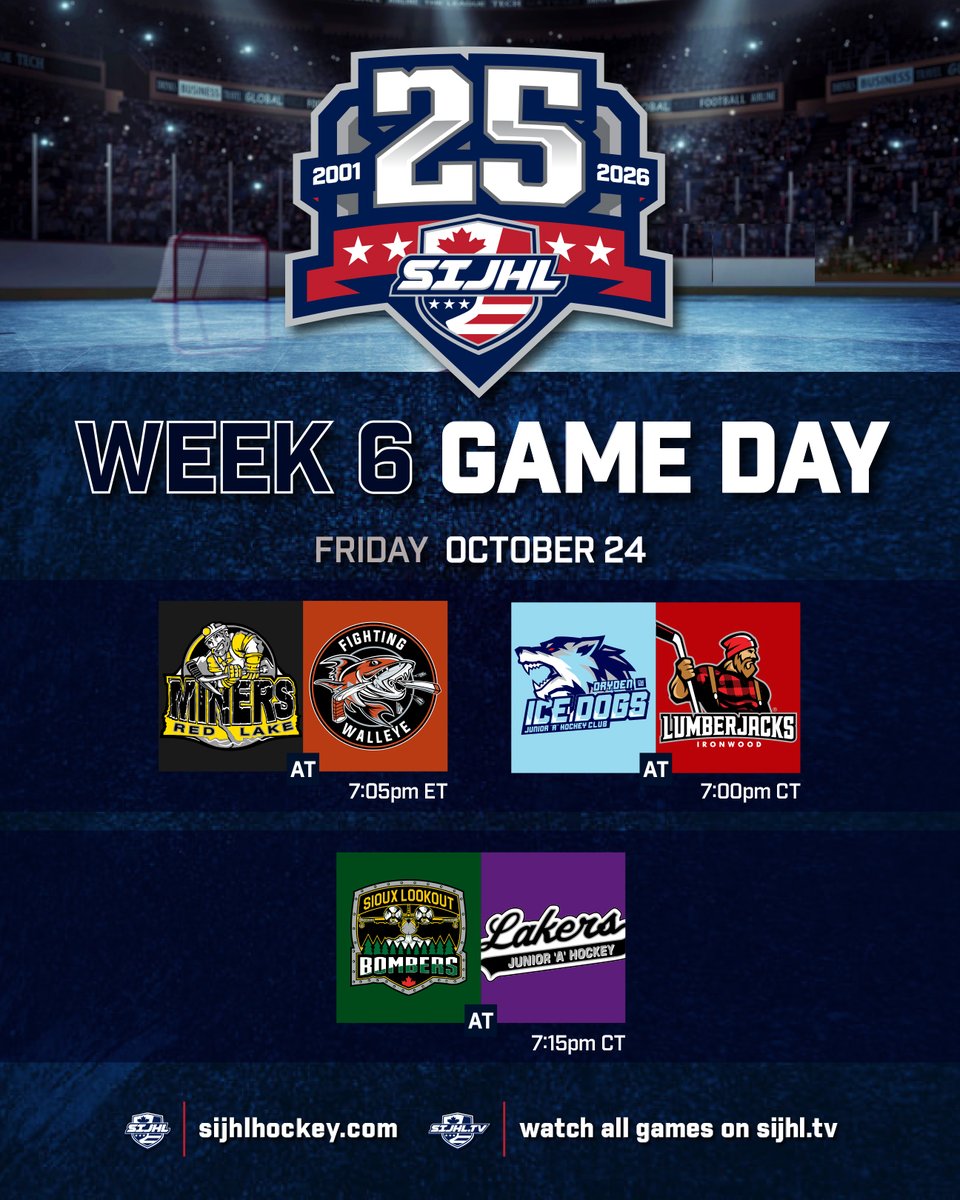 Week 6 action continues tonight. 6 teams in action tonight.