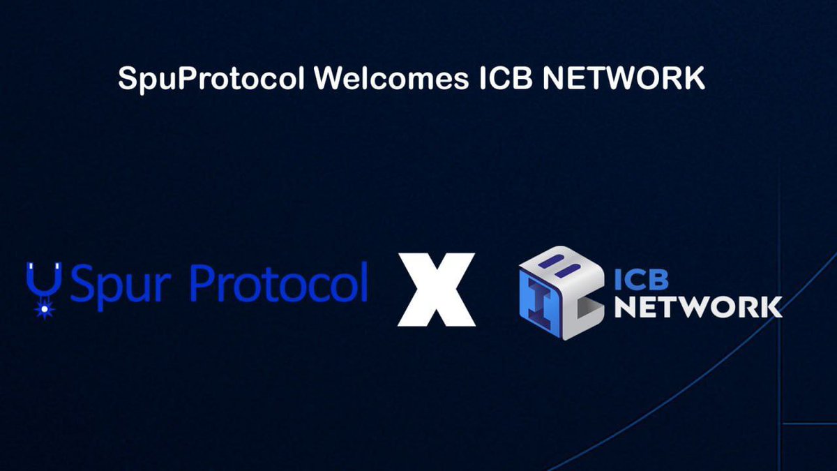 spurprotocol's tweet image. Partnership Announcement 📣 
We’re thrilled to announce our partnership with @icbx_network, a cutting-edge Layer 1 PoS blockchain built for efficiency, security, and scalability.
This collaboration marks a step forward in advancing decentralized solutions and expanding the…