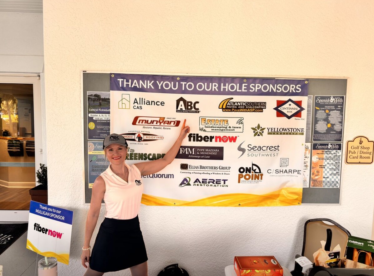 ABCwillhelp's tweet image. Our team had a blast last week at Spanish Wells Country Club in Bonita Springs! Big thanks to CAI South Gulf Coast Chapter for an awesome tournament. The ABC team was proud to support the cause!