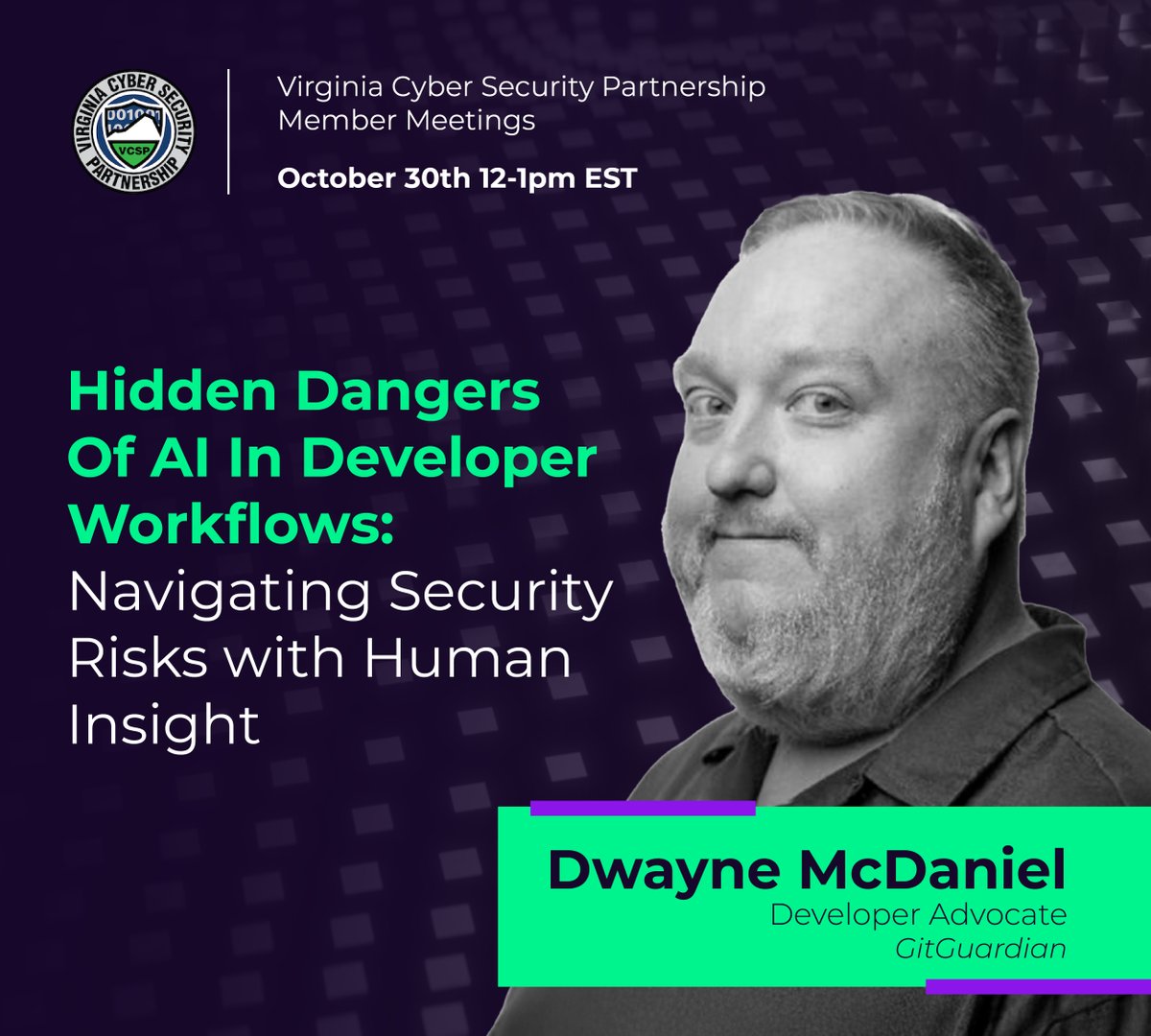 AI tools like ChatGPT + Copilot are changing how devs work — but they also introduce new risks.
Join rvatech/ + GitGuardian’s Dwayne McDaniel on Oct 30, 12–1 PM for a deep dive into securing your software supply chain.
Free registration: us02web.zoom.us/webinar/regist…