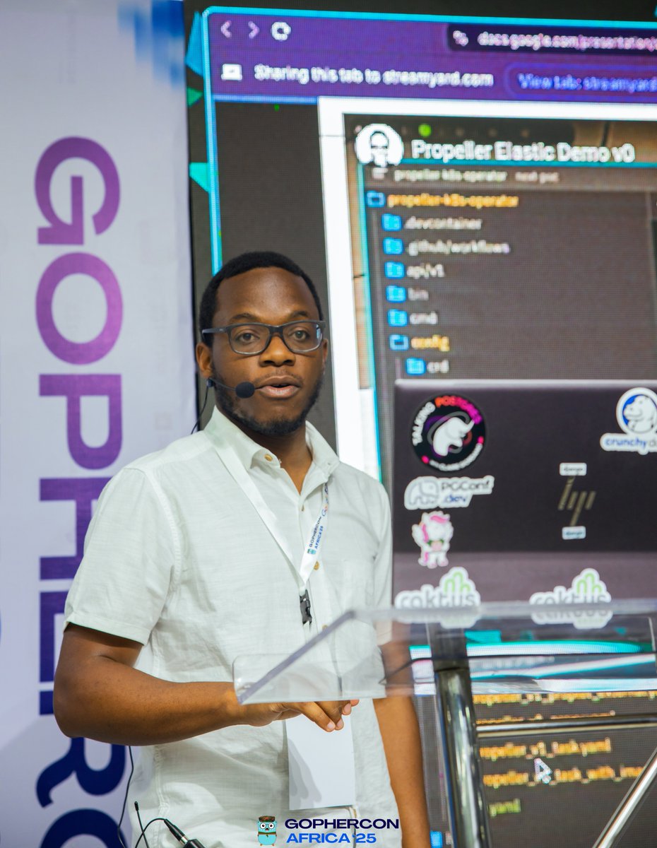 gophers_africa's tweet image. @b1ackd0t on “Expanding Kubernetes Ability with Controllers.” 🔧
Exploring how Go developers can supercharge K8s capabilities by building powerful custom controllers!
#GopherConAfrica #GoLang #Kubernetes #GopherConAfrica2025 #CloudNative