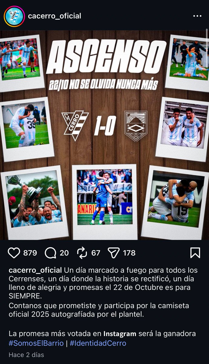 Si te estas triste, tranquilo pensa en como cerro quiso descansar a Rampla, haciendo un sorteo de una camiseta y solo participaron 20 personas.

Es el sorteo con menos participación que vi en mi vida, hasta vi mas movimiento cuando la ferretería de mi barrio sorteó una amoladora