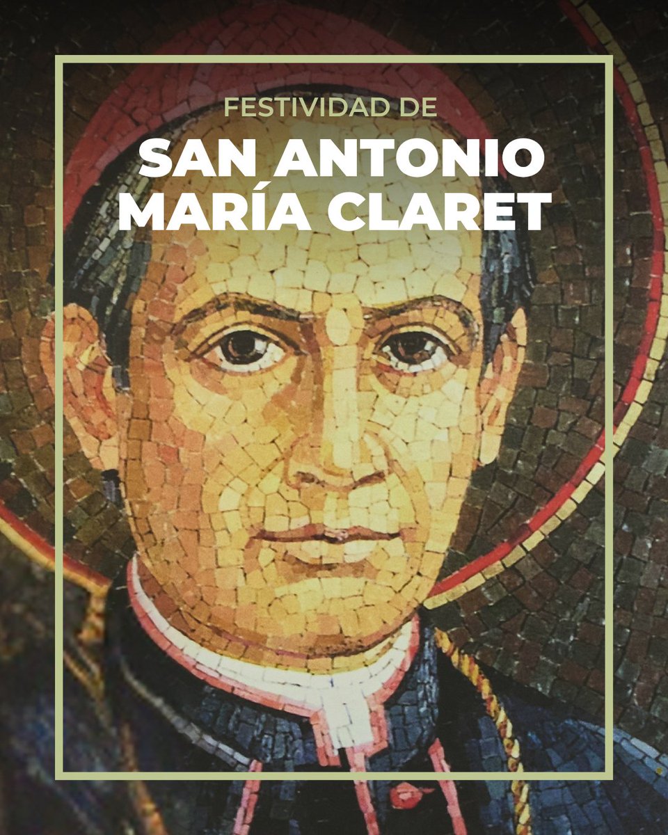 CM Larraona (@cmlarraona) on Twitter photo Hoy, en la festividad de San Antonio María Claret recordamos a un misionero valiente que escuchó a Dios. Ante la pregunta del Evangelio '¿De qué le sirve a uno ganar todo el mundo si al final pierde su vida?', Antonio María Claret eligió seguir a Cristo con todo su corazón. Hoy, en la festividad de San Antonio María Claret recordamos a un misionero valiente que escuchó a Dios. Ante la pregunta del Evangelio '¿De qué le sirve a uno ganar todo el mundo si al final pierde su vida?', Antonio María Claret eligió seguir a Cristo con todo su corazón.