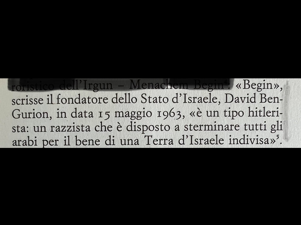 mtorchiano's tweet image. Anche tra gli israeliani c’è chi (e non uno qualunque) paragona certa destra israeliana al nazismo.

Da ⁦@lorenzokamel⁩ “Israele-Palestina in 36 risposte”