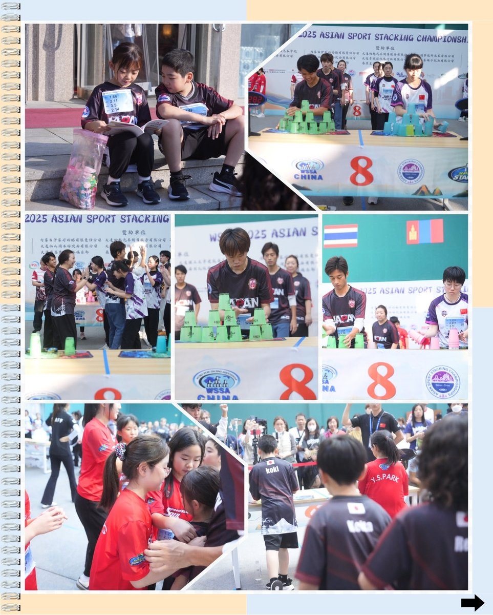 スポーツスタッキングアジア大会
Asian Sport Stacking Championships
1日目は大人の部がメインでした！
kids Japanもリレーを頑張りました！
3日間 teamJapanの様子をまとめた動画をYouTube
にアップします。
DAY1は明日アップします。
#スポーツスタッキング
＃アジア大会