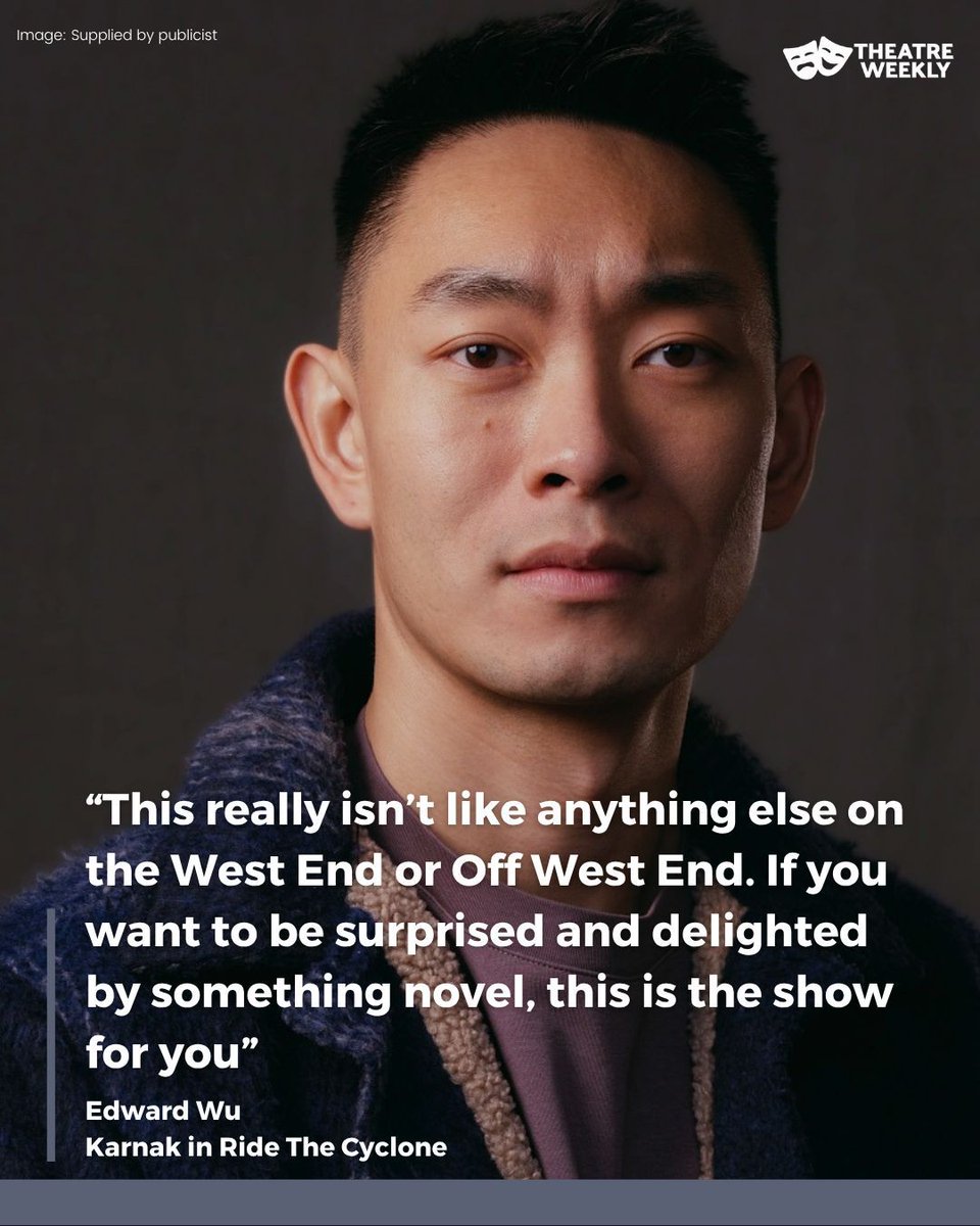 theatre_weekly's tweet image. Interview: Edward Wu stars as The Amazing Karnak in the UK premiere of Ride the Cyclone, opening at Southwark Playhouse @swkplay 

Read More&amp;gt;&amp;gt; theatreweekly.com/interview-edwa…