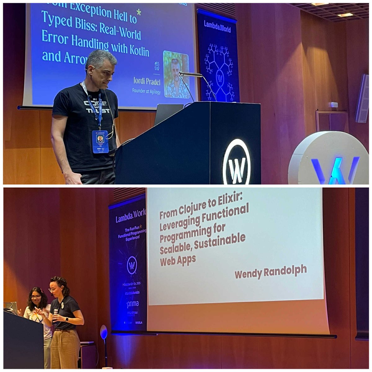 Lambda_World's tweet image. Lunch is over at #Lambdaworld and we bring to the attendees
Wendy Randolph & Jordi Pradel
Not at the conference for the talks? Dont panic we have our YouTube channel
youtube.com/@LambdaWorld
#web_development #recorded #functional_programming