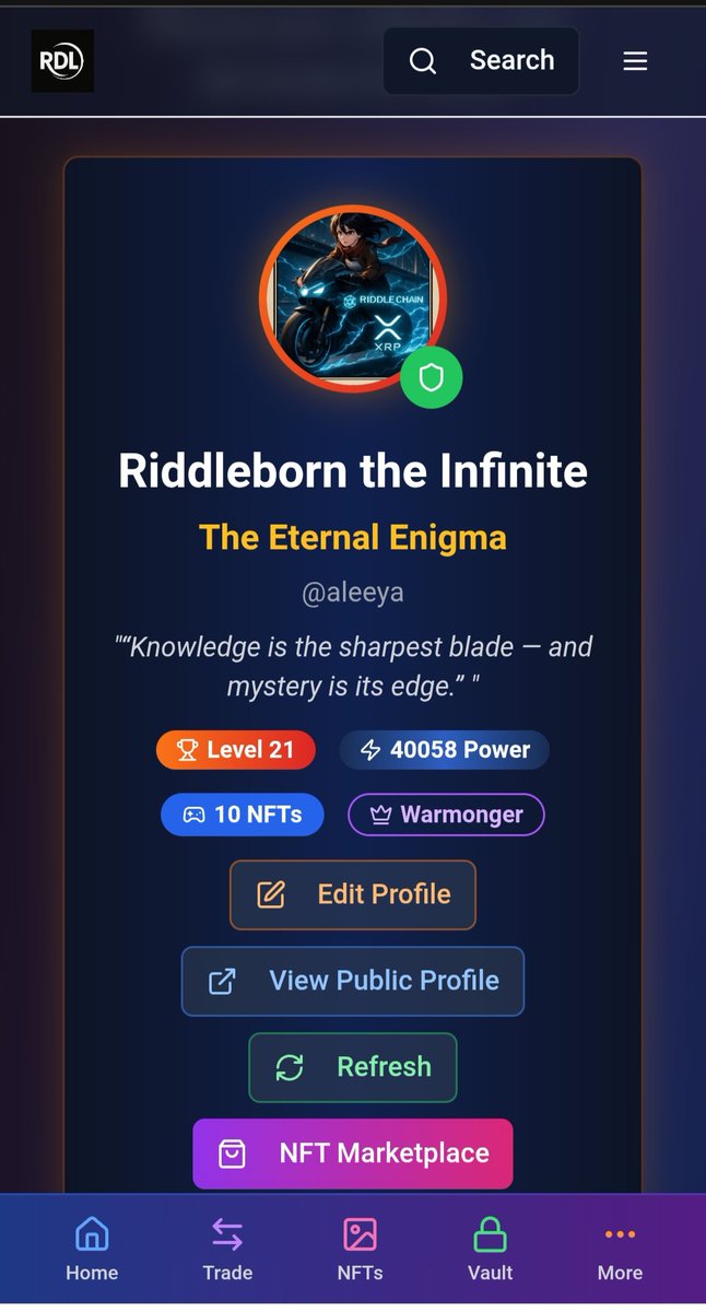 <a href="/RIDDLEXRPL/">Riddle - $RDL</a> LFG 🚀