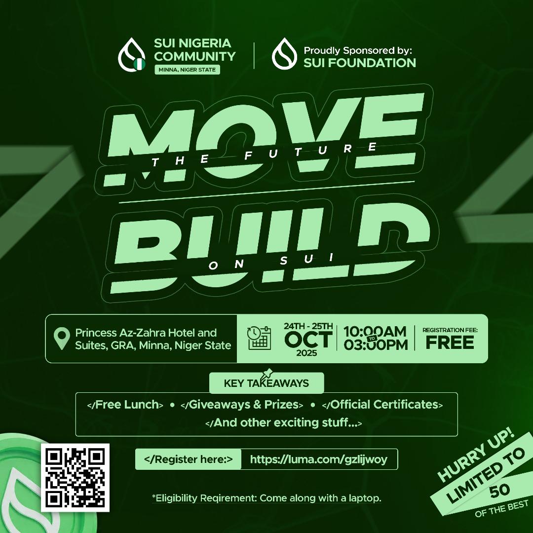 I'm currently live at Sui Develops Meet-up Minna. Sitting beside <a href="/web3Bard101/">blockchainBard::Move (Build arc) 🌍</a>, even in a meet-up, he is secretly building😂🤣😅