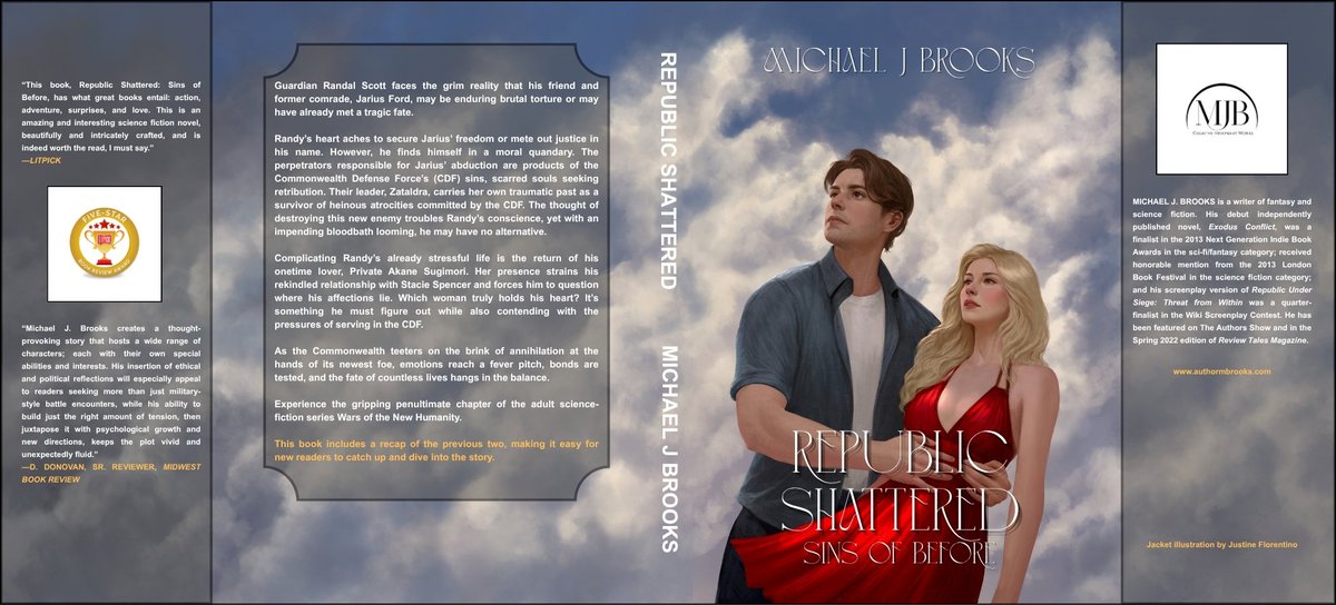 AuthorMBrooks's tweet photo. Here's the full dust jacket with the text that I did. Again, Kudos to the artist.
#booktwt #BookTwitter #readerscommunity #writerslift 
#BookRecommendation https://t.co/Ot5JMIvW0T