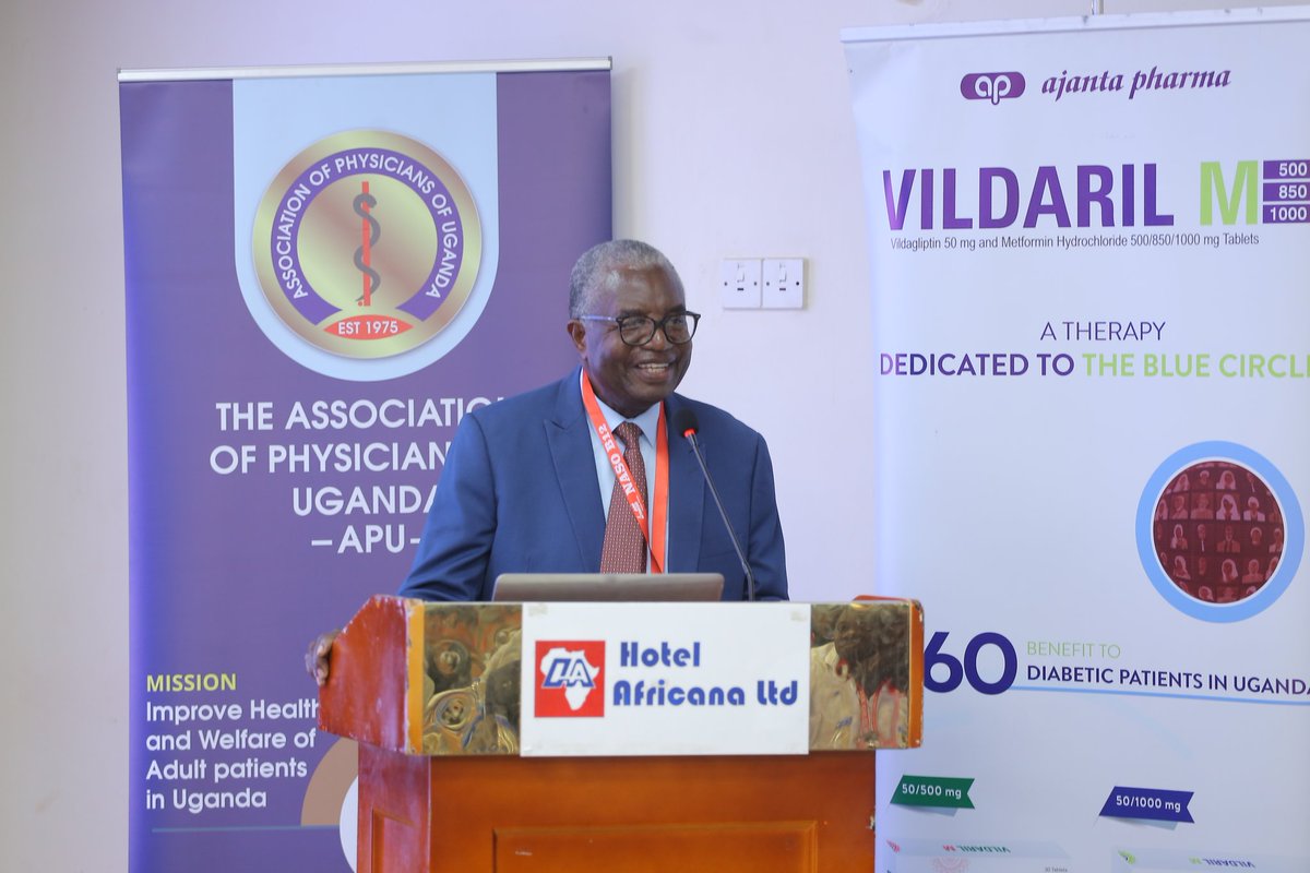 UgandaPhysician's tweet photo. Address by Prof. Seggane Musisi:
Caring for the Physician-Self care and management of Burnout.
-Stress is inevitable, but know how to manage it and prevent complications.
#APU_Conference
#Bridging_the_NeuroGAP https://t.co/dLThkfdxMp