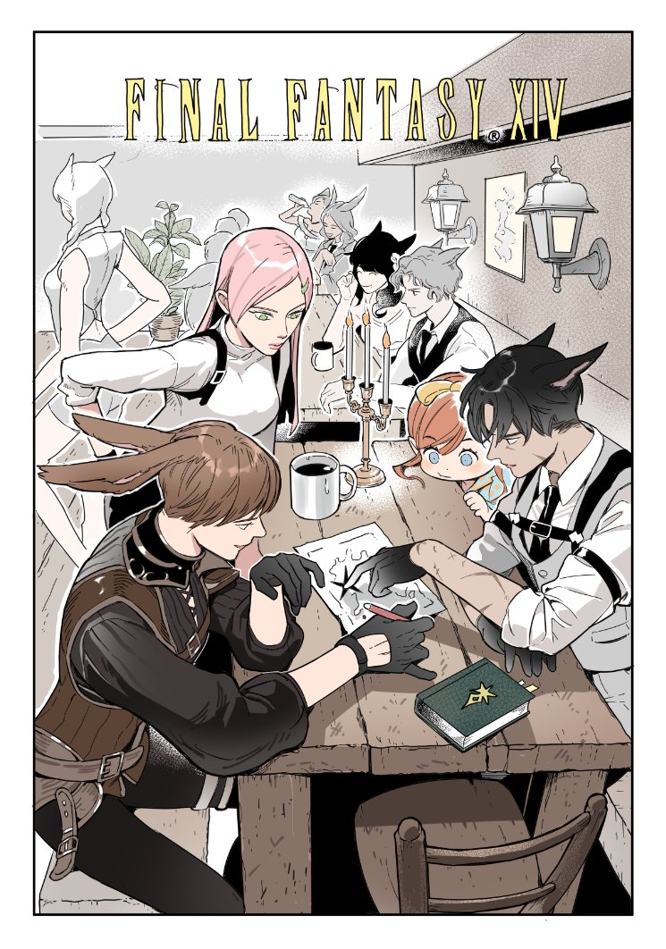 dodu__k's tweet image. 24인 레이드 재밌겠다
같이 겜하는 지인들 그려보기 #파판