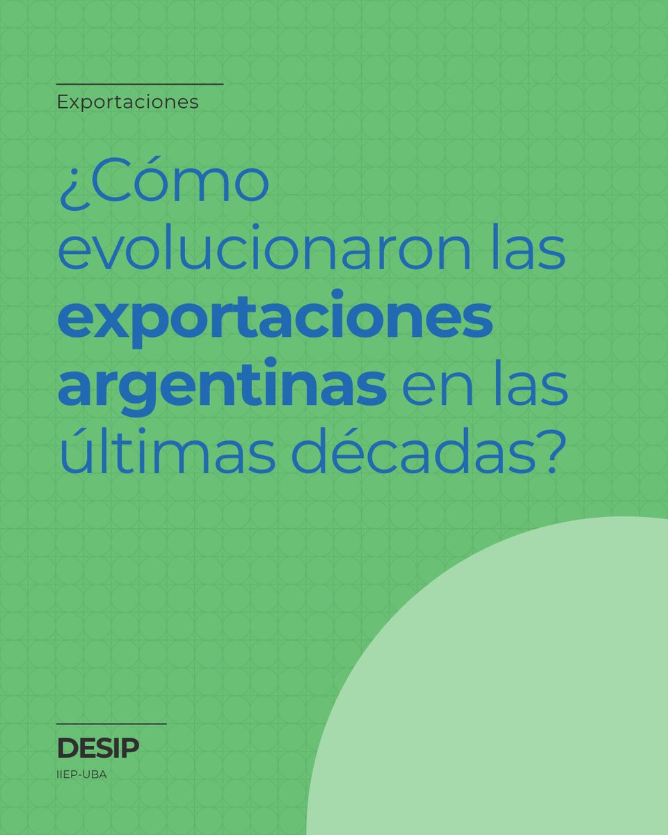 Desip_IIEP's tweet image. 📊¿Cómo evolucionaron las exportaciones argentinas en las últimas décadas?