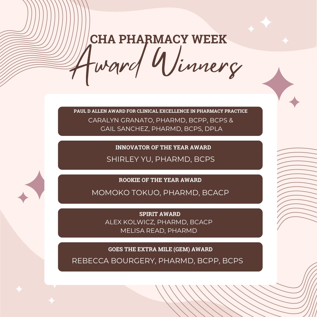 CHA Pharmacy Residency tweet media