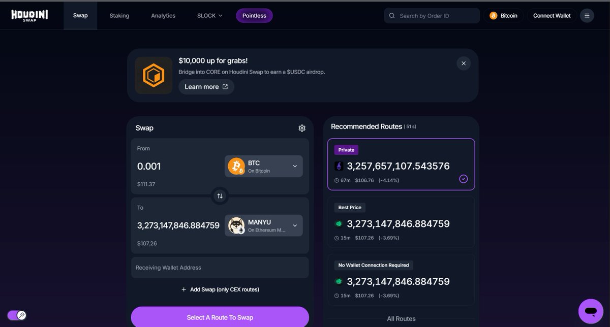Ayah Alfred (@oxcryptofan) on Twitter photo With <a href="/HoudiniSwap/">Houdini Swap</a> all <a href="/Bitcoin/">Bitcoin</a> investors can directly swap to $MANYU <a href="/RealManyu/">Manyu Community</a>.
And the feature that i believe they'll love is private swap!
Last but not least all the <a href="/ethereum/">Ethereum</a> investors can do the same thing too. With <a href="/HoudiniSwap/">Houdini Swap</a> all <a href="/Bitcoin/">Bitcoin</a> investors can directly swap to $MANYU <a href="/RealManyu/">Manyu Community</a>.
And the feature that i believe they'll love is private swap!
Last but not least all the <a href="/ethereum/">Ethereum</a> investors can do the same thing too.
