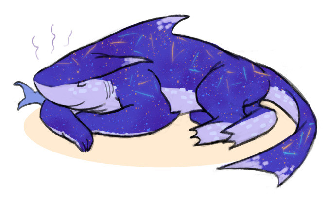 「King Shark pup tries to engage in the so」|Jes & Cinのイラスト