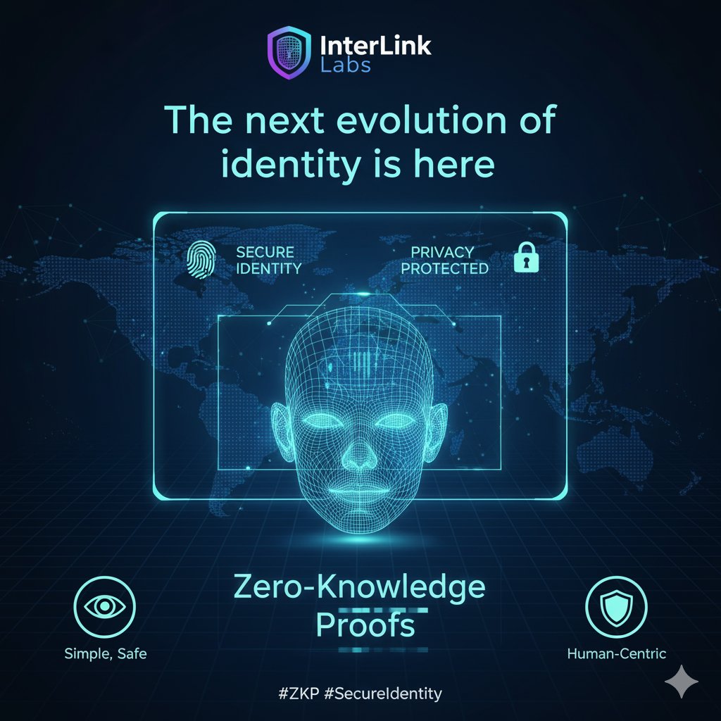BiruEgn's tweet image. The next evolution of identity is here. InterLink Labs merges biometric verification with Zero-Knowledge proofs for unmatched security and privacy in Web3. Simple, safe, and human-centric. #ZKP #SecureIdentity #ITLX #ITLG #ITL