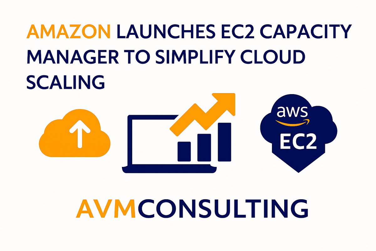 AvmConsulting's tweet image. AWS launches Amazon EC2 Capacity Manager — a new tool to monitor, analyze &amp;amp; manage EC2 capacity across accounts &amp;amp; regions. Gain insights, optimize usage &amp;amp; simplify scaling — all at no extra cost! ☁️ #AWS #AmazonEC2 #CloudComputing #CloudManagement #CloudOptimization