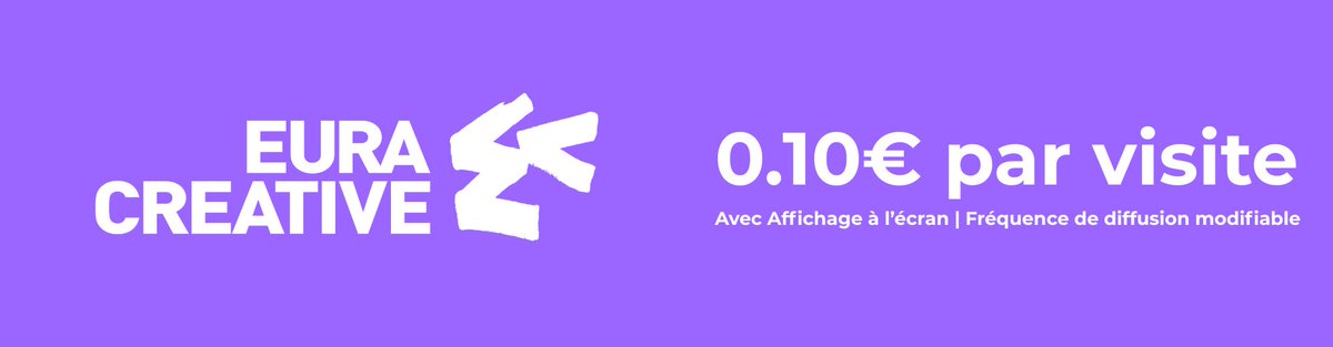 NOUVELLE CAMPAGNE 🚀

<a href="/EuraCreative/">EuraCreative (Plaine Images)</a> , structure d'accompagnement de projets d'entreprises innovantes, dans la région <a href="/hautsdefrance/">Région Hauts-de-France</a> , lance sa première campagne chez <a href="/playadzfr/">PlayAdz</a> ✅

⌚Lancement 03/11/2025
🤑0.10€ par visite

Inscrivez vous : playadz.fr/dashboard/camp…
#Twitch