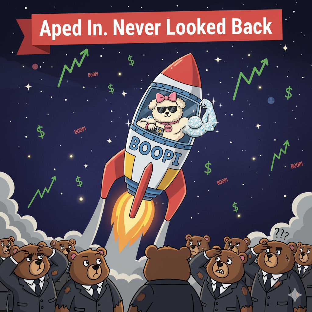 GM mfers ☀️  
If you aped, you’re early. If you’re still holding, you’re legendary.  
If you’re not holding yet now... you’re watching history happen without a bag.  
$BOOPI isn’t waiting  it's building. Load up or look back with regret 🚀🐶
<a href="/BoopiOnSOL/">BOOPI</a> <a href="/MrOriginalKhan/">𝕂ℍ𝔸𝔸ℕ💜</a>