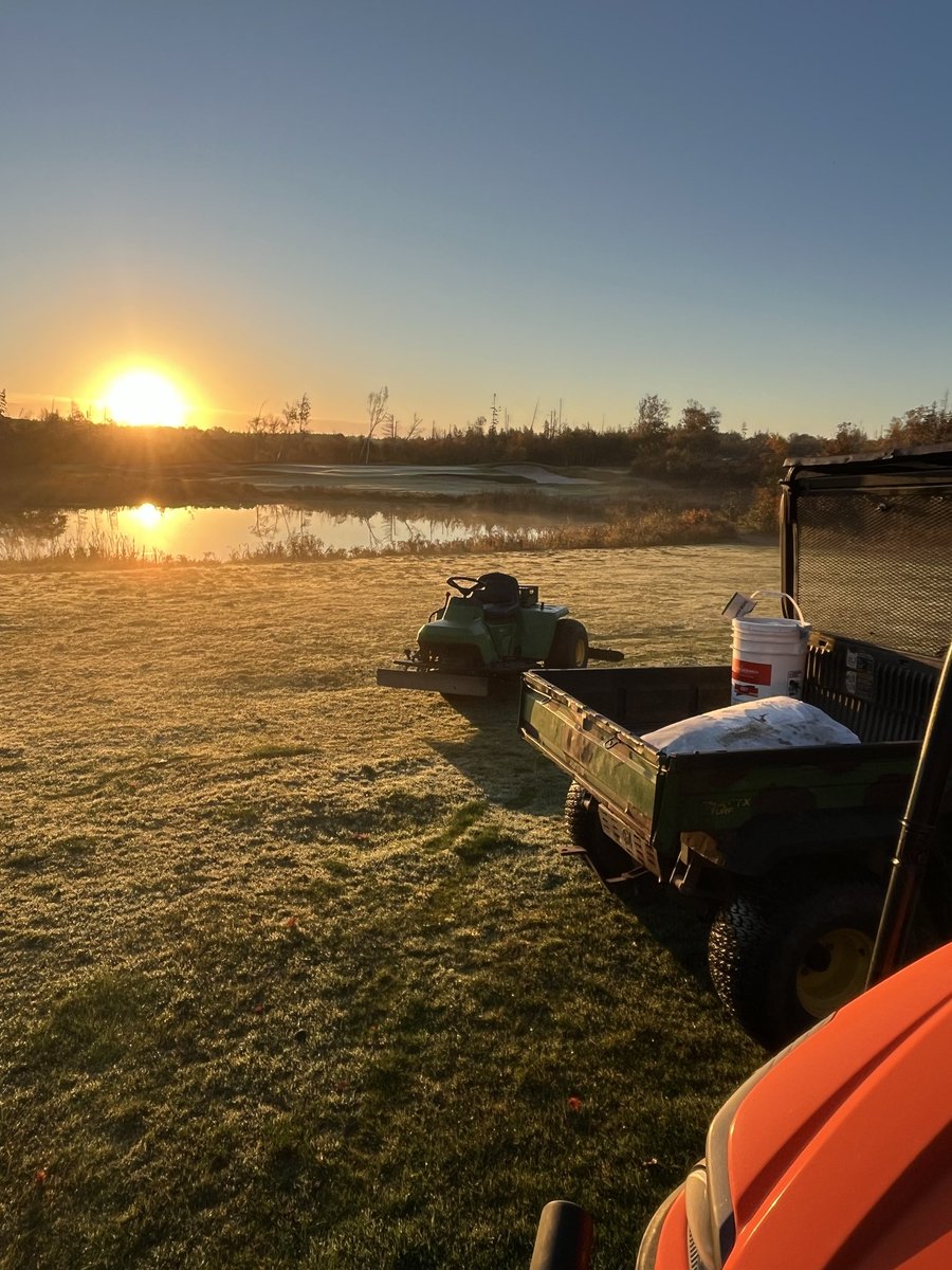 Great morning to finish off a tee deck reno!! 😎 <a href="/BenKing_20/">BK</a>