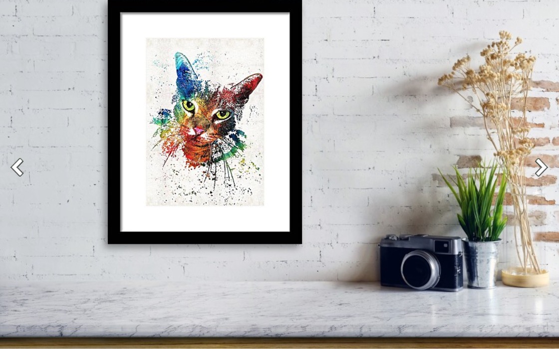 Terracegallery's tweet image. Colorful Cat: fineartamerica.com/featured/color… #cat #cats #kitty  #kittycat #catmom #catdad #caturday #meow #pets #petportraits #customart #customportraits #giftidea #giftideas #SharonCummingsArt #buyintoart