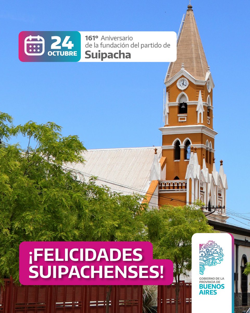 ¡Feliz aniversario, #Suipacha! 🎂