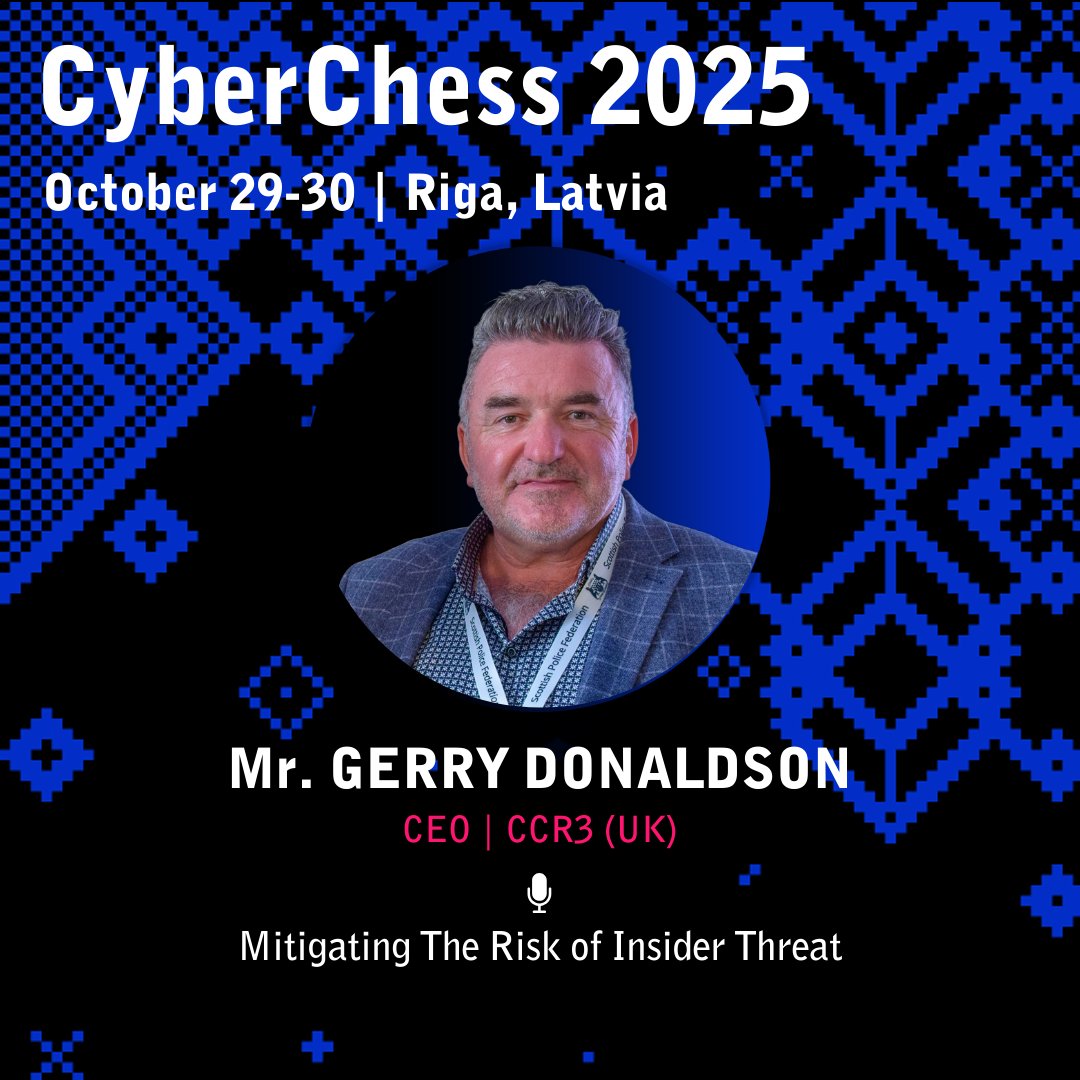 certlv's tweet image. Efektīva drošība nozīmē ne tikai aizsardzību no ārpuses, bet arī iekšējo risku izpratni un kontroli.

🔐 #CyberChess2025 otrās dienas atklāšanas plenārsesijā eksperti dalīsies pieredzē, kā stiprināt noturību un mazināt iekšējos riskus.

📅 Programma: cyberchess.lv