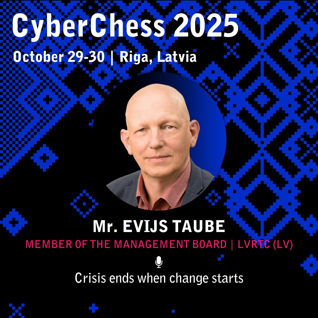 certlv's tweet image. Efektīva drošība nozīmē ne tikai aizsardzību no ārpuses, bet arī iekšējo risku izpratni un kontroli.

🔐 #CyberChess2025 otrās dienas atklāšanas plenārsesijā eksperti dalīsies pieredzē, kā stiprināt noturību un mazināt iekšējos riskus.

📅 Programma: cyberchess.lv