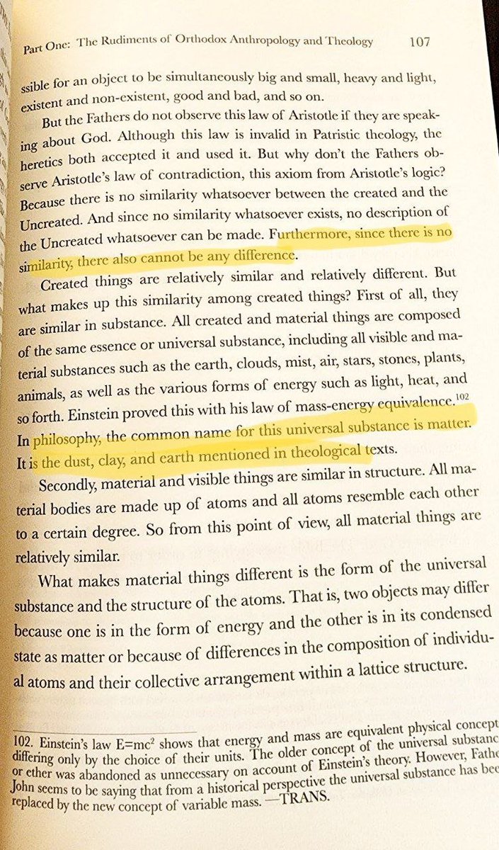 PeeksProduction's tweet image. Fr. John Romanides says that, strictly speaking, there is no similarity (and therefore no difference) between created and uncreated; hence God cannot be exhaustively defined nor contained in philosophical categories, despite the fact that He in the Incarnation kenotically can…