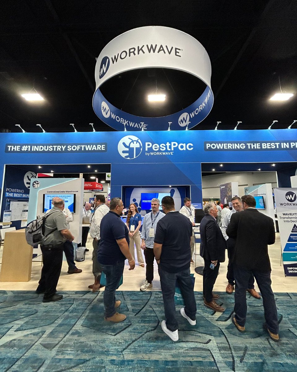 Workwave's tweet image. What a week at #PestWorld2025 with our @PestPac team! 🦗

❤️ CEO Kevin Kemmerer presented the NPMA #GivesAward
📊 David Libesman led Metrics that Matter
🧶 Our team crafted blankets for #DayOfService

We loved connecting &amp;amp; giving back with the #pestcontrol community!