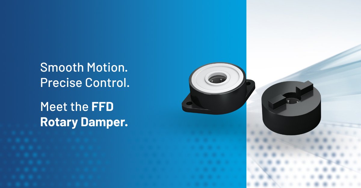 ACEControls_US's tweet image. Our FFD rotary dampers provide consistent, reliable deceleration without the need for oil or concern for temperature changes. Their friction-based design allows continuous rotation, compact installation, and long-lasting performance, making them ideal for panels, flaps, and more.