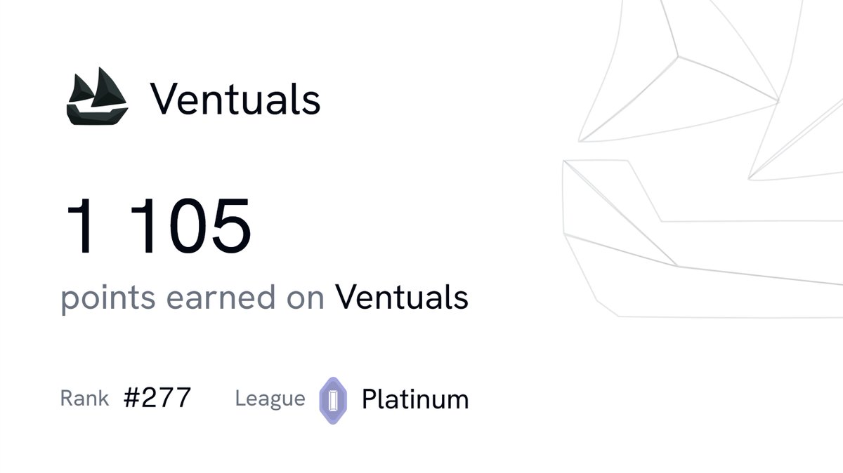 Victorionis's tweet photo. Check out my points on @ventuals https://t.co/CRGPxXQRt0 https://t.co/juWHhP06NX
