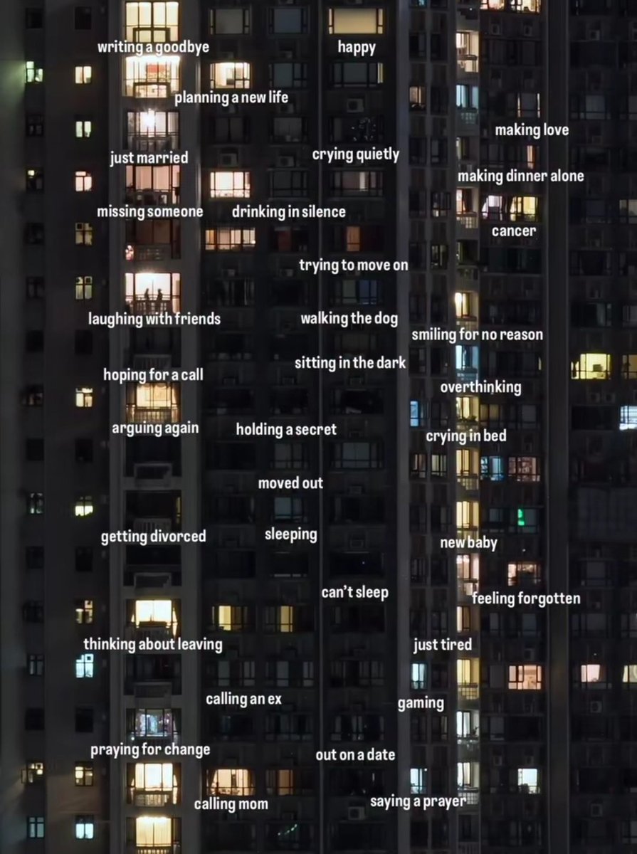 cevahirin hemen karşısında metrobüs tarafına giderken bir apartman var ya o apartmanı çok seviyorum ya böyle her balkonu farklı olduğundan hepsinin farklı bir hikayesi varmış gibi kafamda romantize ediyorum orayı hatta şu tarz bi görsel canlanıyor kafamda