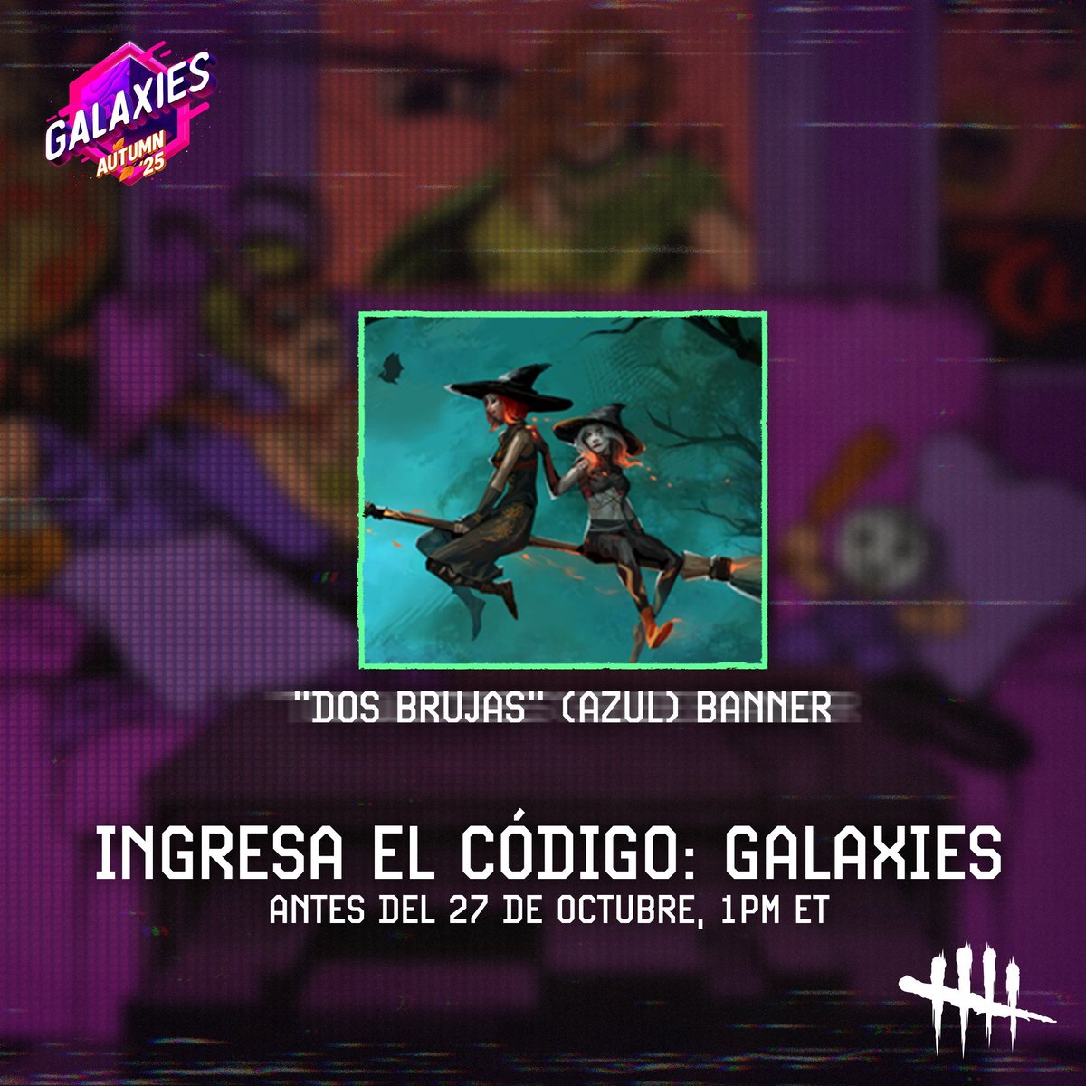 ¡Canjead el código GALAXIES para recibir el banner del drop de twitch de Mikaela y Sable en azul!