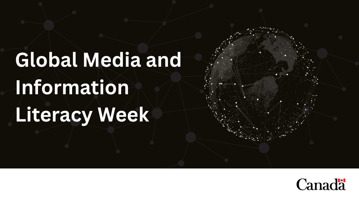 CdnDemocracy's tweet image. Being able to identify false information online is an important skill in today’s digital ecosystem. For Global Media and Information Literacy Week, learn about #disinformation: canada.ca/en/campaign/on…