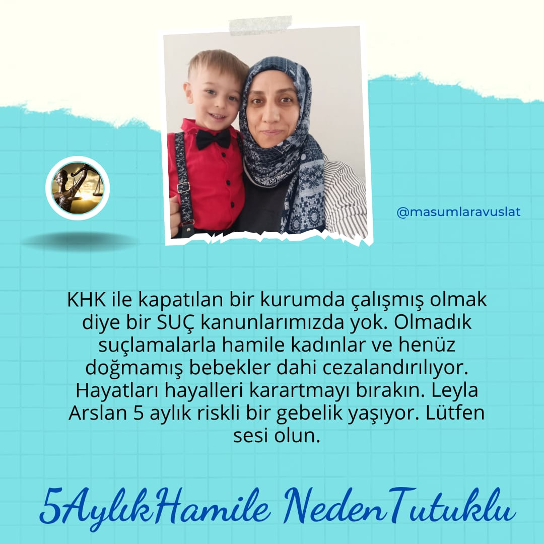 5AylıkHamile NedenTutuklu
Hamile kadının yeri huzurlu evidir