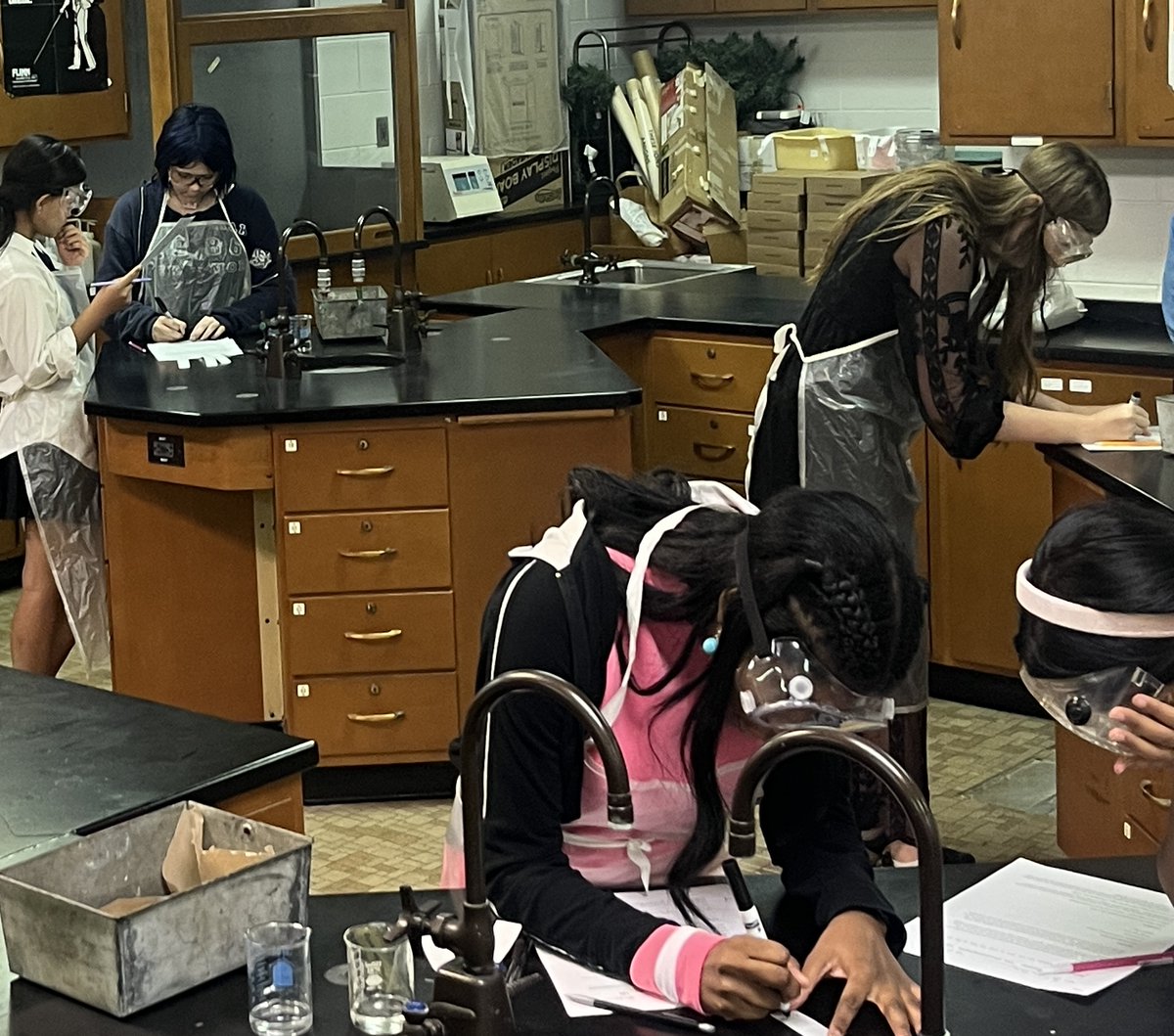 Something spooky’s bubbling in the chemistry lab! 👻

Mrs. Ungvarsky’s students used chromatography to uncover the hidden colors in black ink from a “Halloween crime scene.” 🕵️‍♀️ After analyzing four suspects, they cracked the case — science style! 🔬❤️