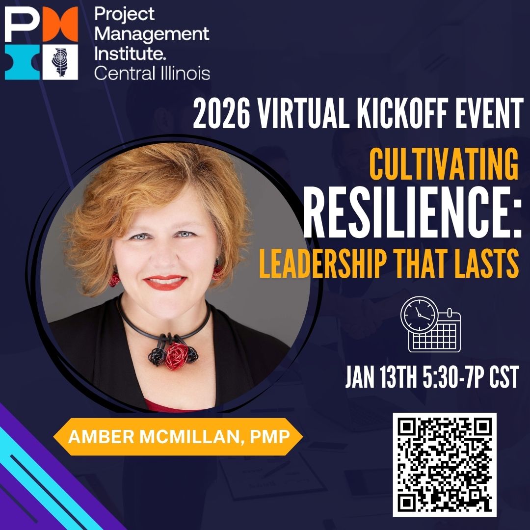 pmicic's tweet image. Cultivate the kind of leadership that lasts — calm under pressure, clear in purpose, and courageous in action!   Want some inspo? You are invited to PMI Central Illinois Chapter&apos;s annual kickoff event featuring Amber McMillan, PMP.  Go register here: buff.ly/2zpSbRV