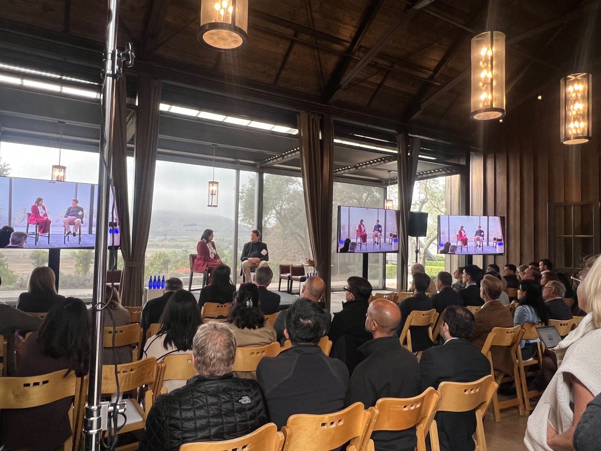 Our sold out Bay Area #BiocomCEOSummit kicks off with an incredibly insightful conversation between <a href="/SulimanShehnaaz/">Shehnaaz suliman</a> and former FDA Commissioner Robert Califf.