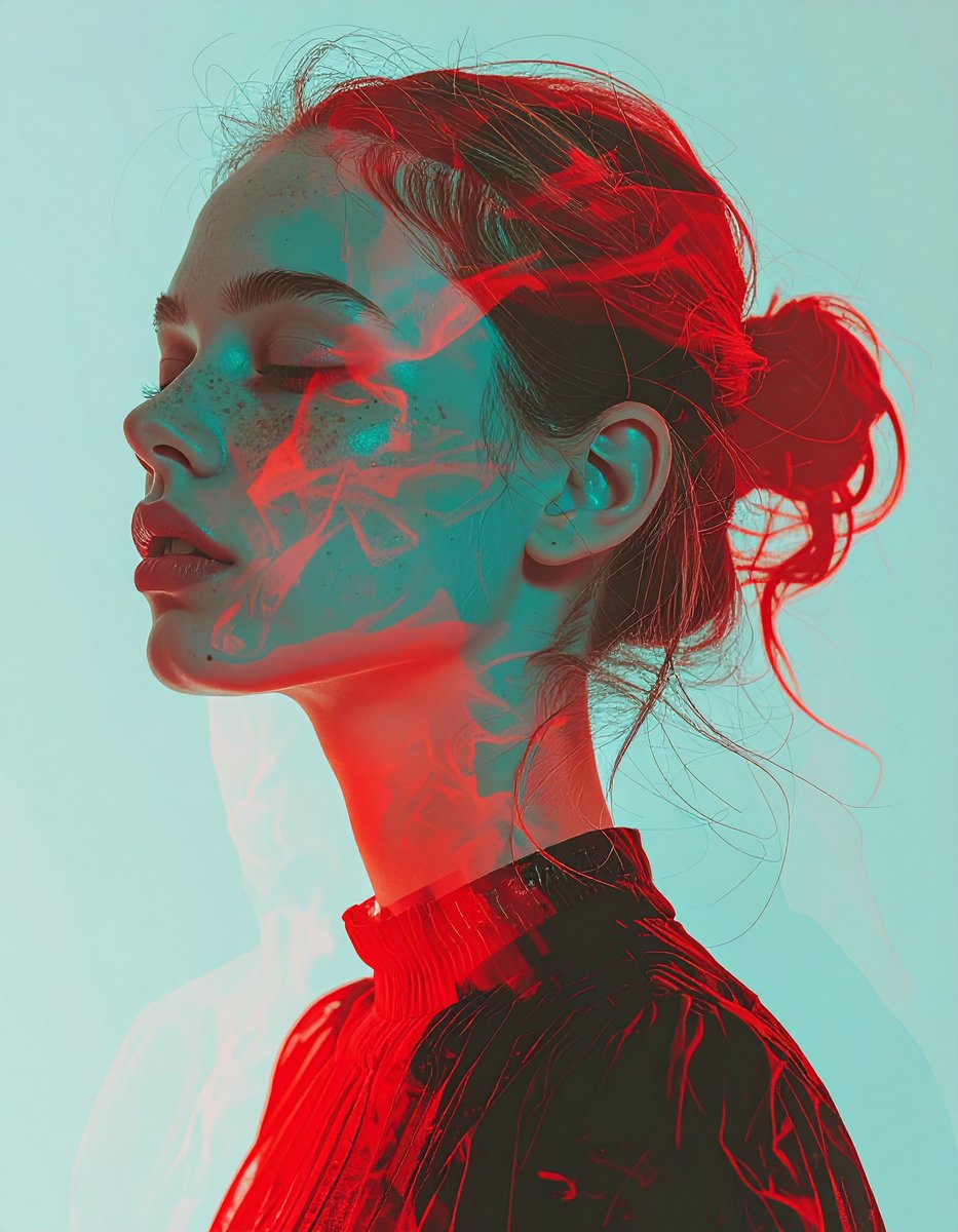carolletta's tweet image. GN 🌙
Amazing prompt shared by LudovicCreator @LudovicCreator 
x.com/LudovicCreator…
I slightly changed the prompt and done it with Adobe Firefly 4
Prompt
A white woman illustrated with ghosted vibrant offsets, double exposure, merging slightly misaligned red and cyan…