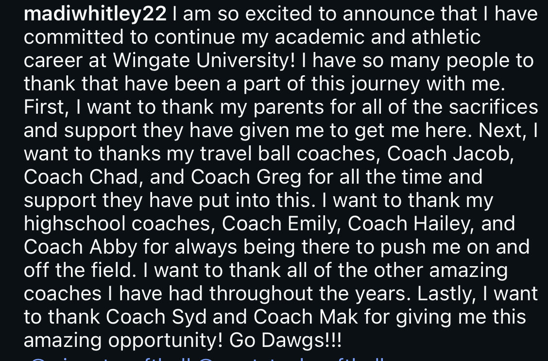 Madi Whitley - 2027 RHP tweet media